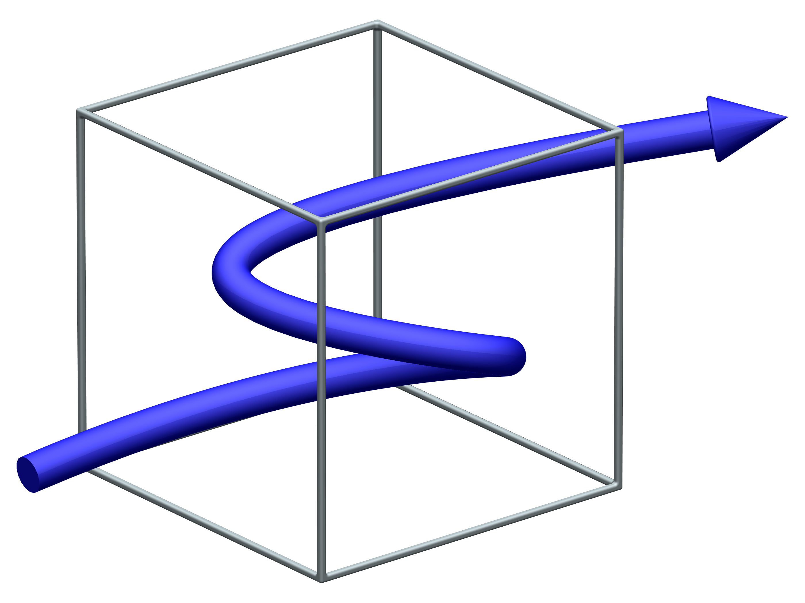 The OJET Logo, symbolizing a trajectory in 3-dimensional space.